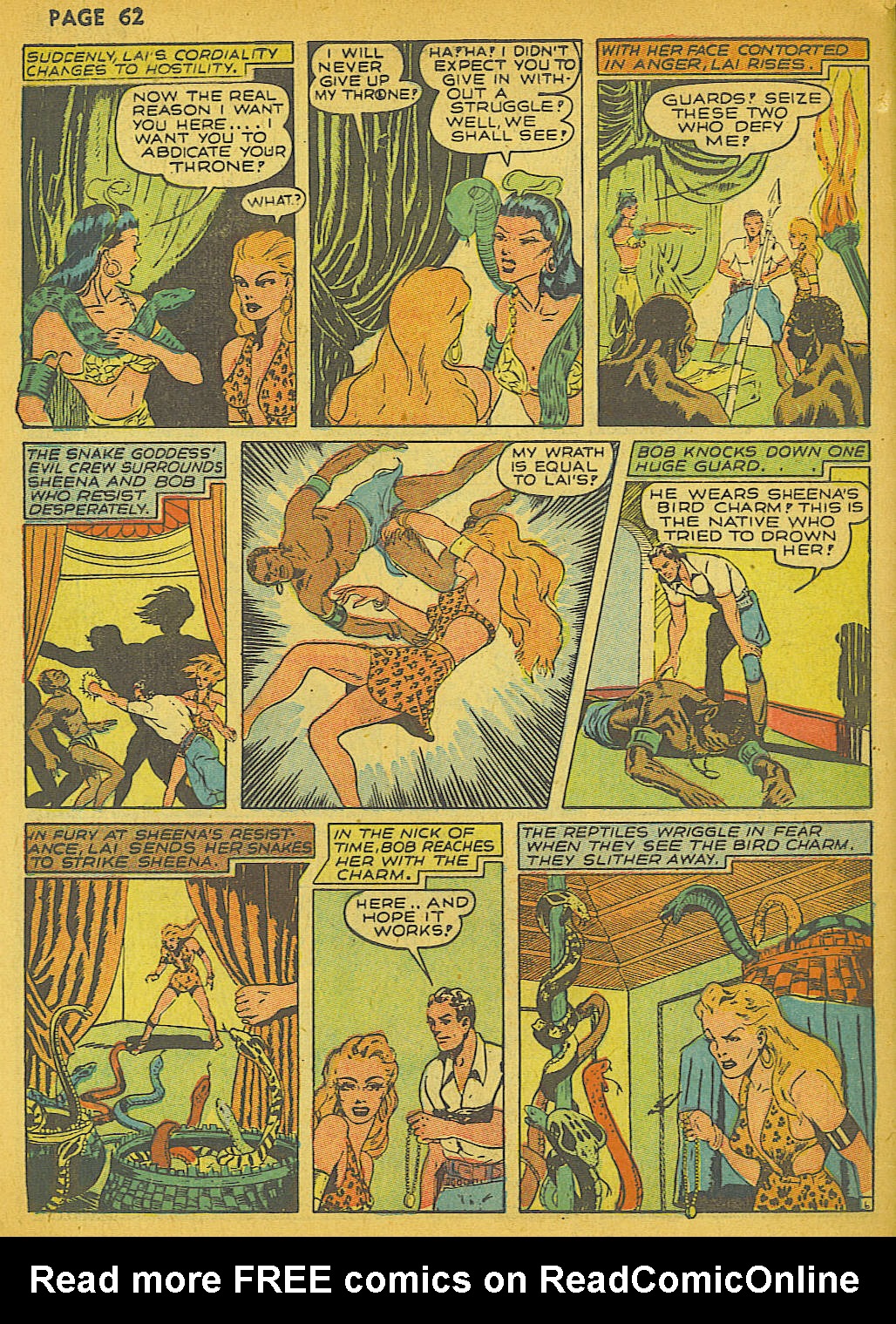 Read online Sheena, Queen of the Jungle (1942) comic -  Issue #1 - 61
