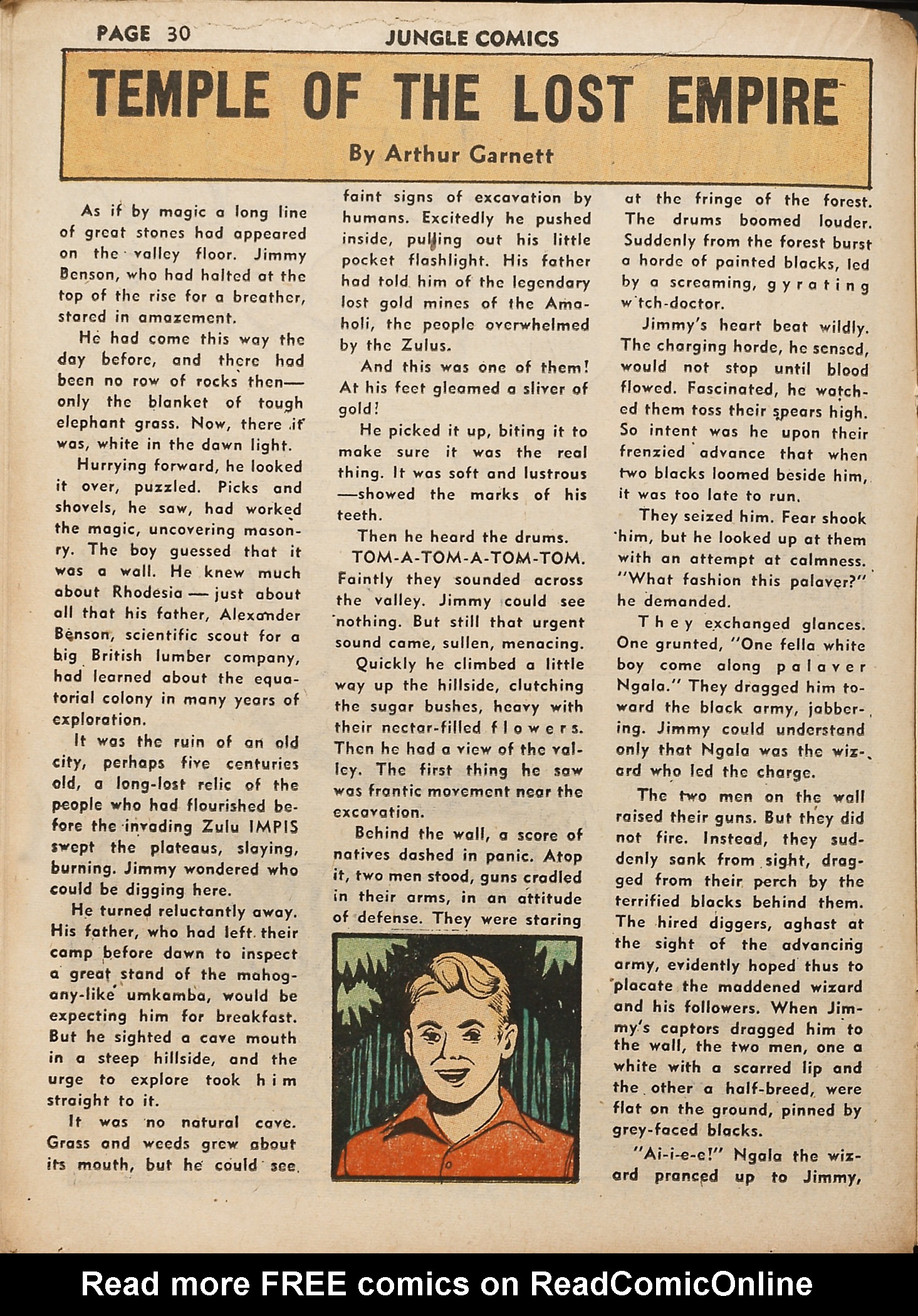 Read online Jungle Comics comic -  Issue #18 - 32