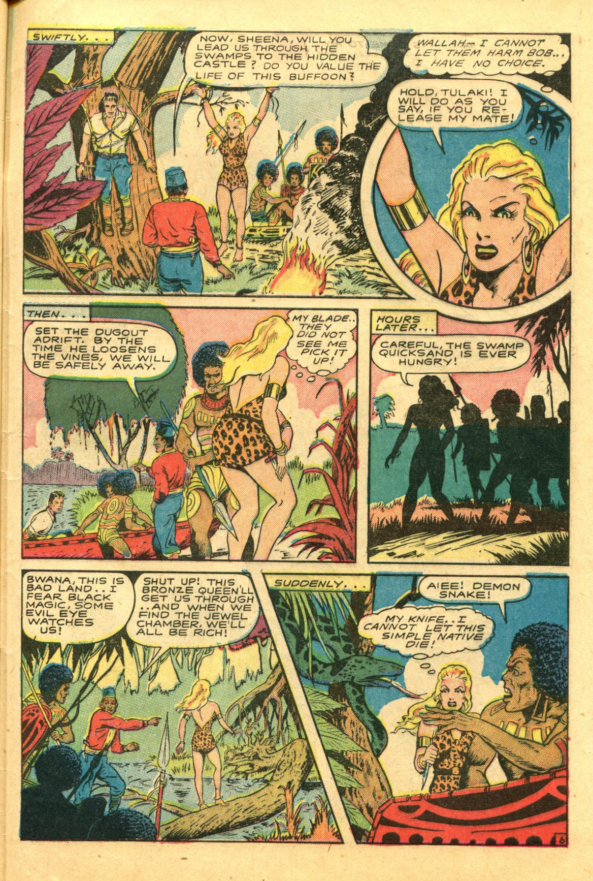 Read online Sheena, Queen of the Jungle (1942) comic -  Issue #6 - 45