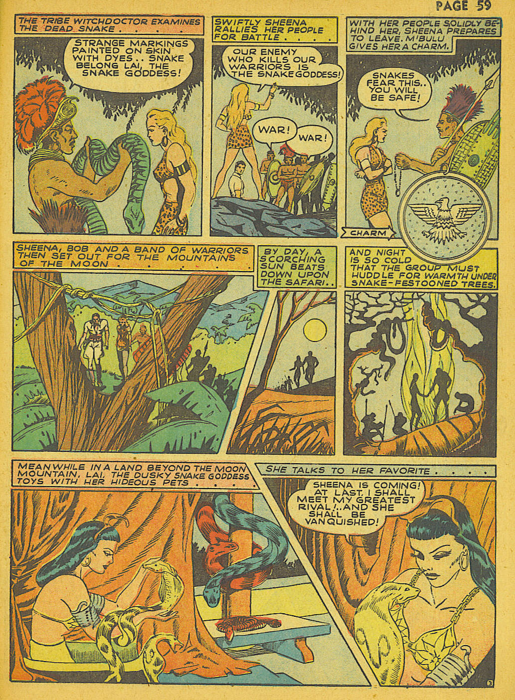Read online Sheena, Queen of the Jungle (1942) comic -  Issue #1 - 58