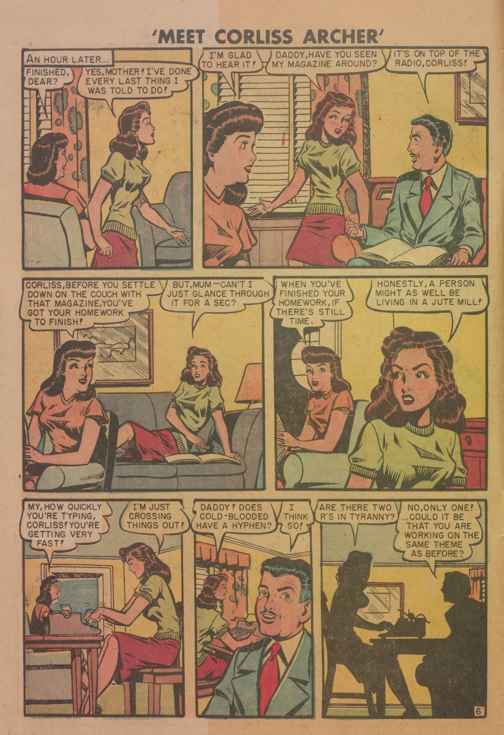 Read online Meet Corliss Archer comic -  Issue #1 - 8