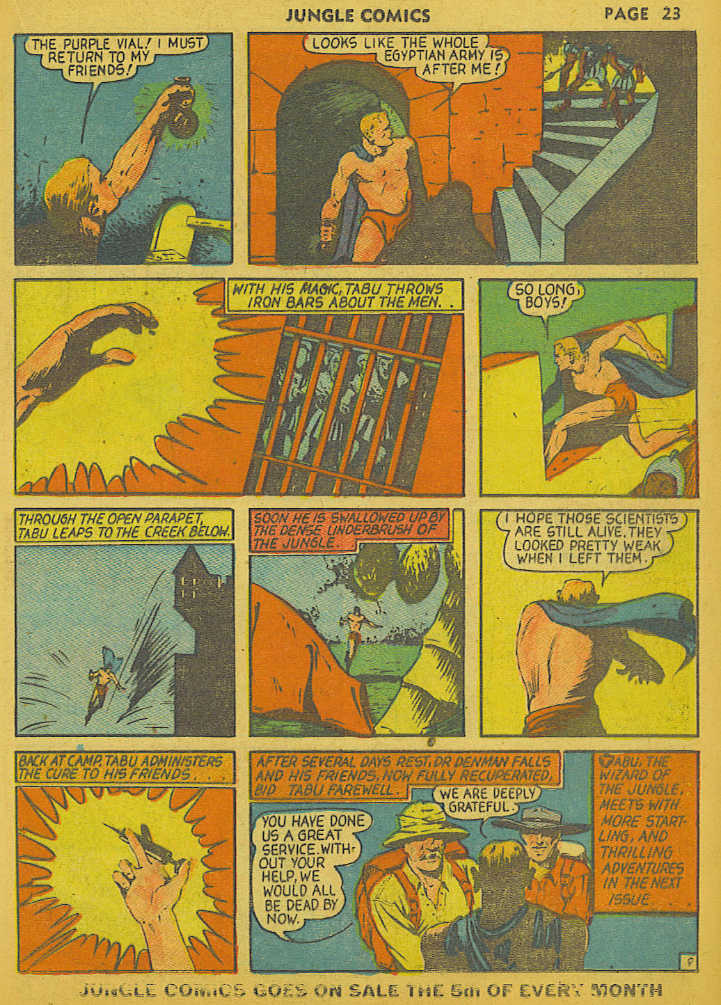 Read online Jungle Comics comic -  Issue #8 - 25