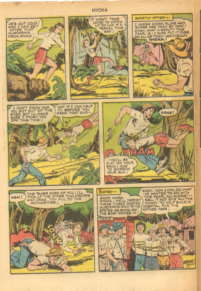 Read online Nyoka the Jungle Girl (1945) comic -  Issue #46 - 48