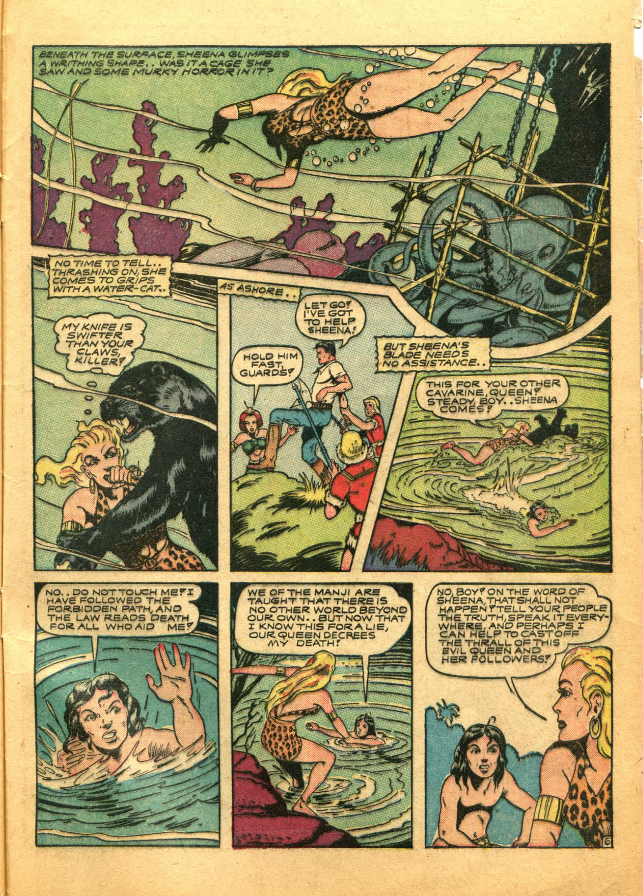 Read online Sheena, Queen of the Jungle (1942) comic -  Issue #5 - 45
