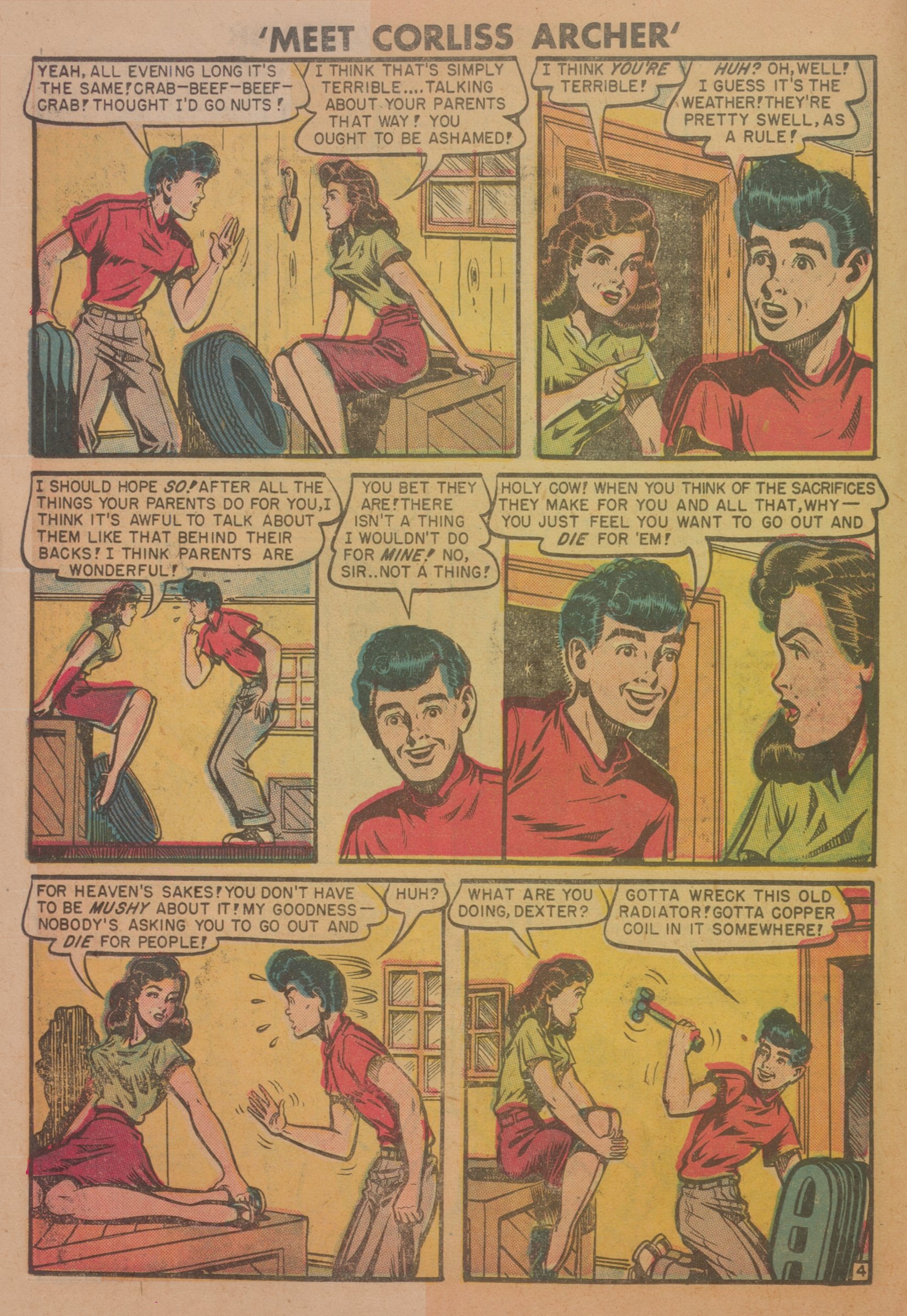 Read online Meet Corliss Archer comic -  Issue #1 - 16