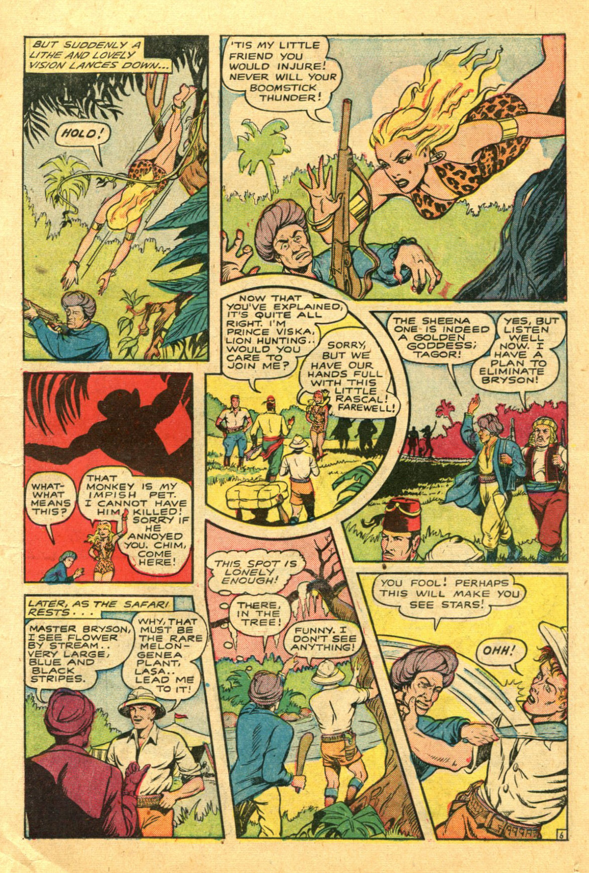 Read online Sheena, Queen of the Jungle (1942) comic -  Issue #6 - 19