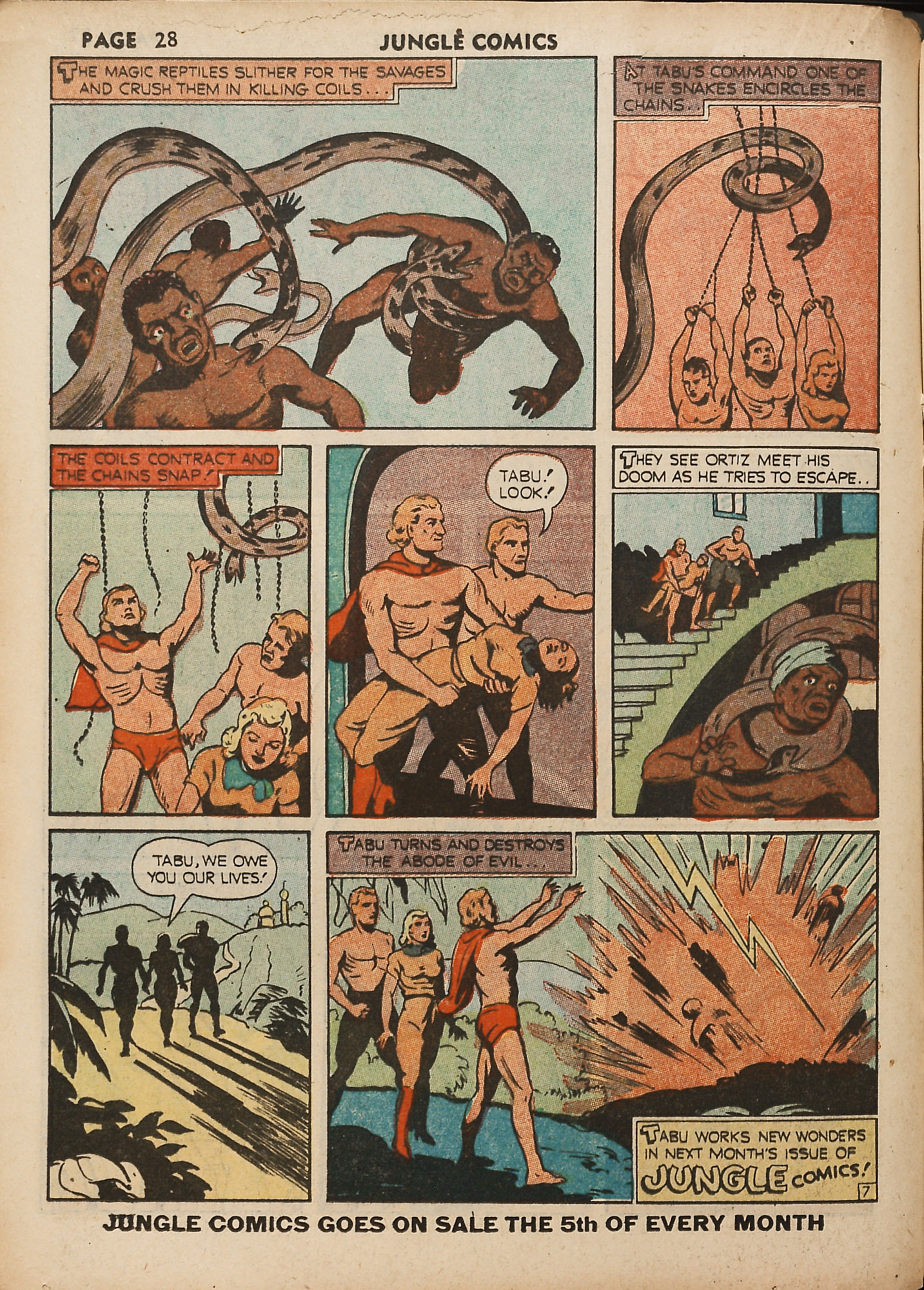 Read online Jungle Comics comic -  Issue #18 - 30