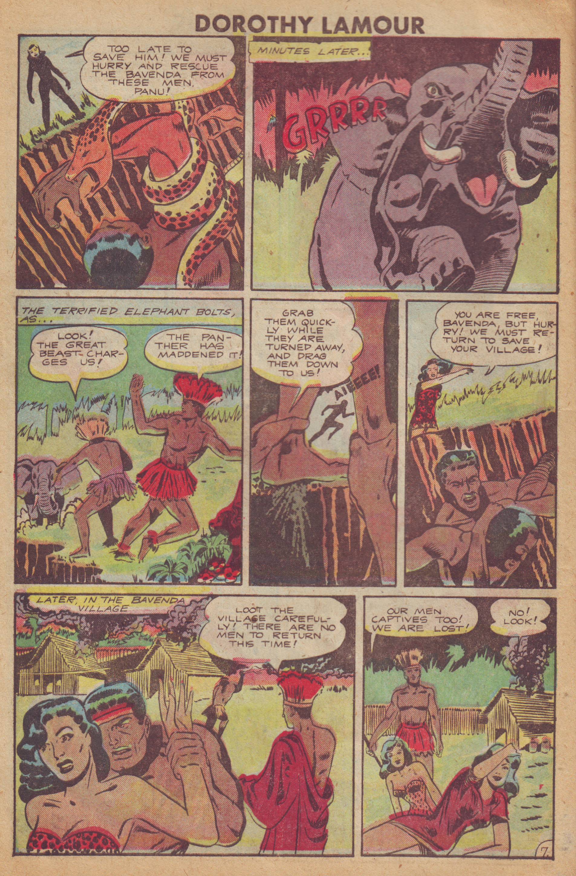 Read online Dorothy Lamour Jungle Princess comic -  Issue #3 - 8