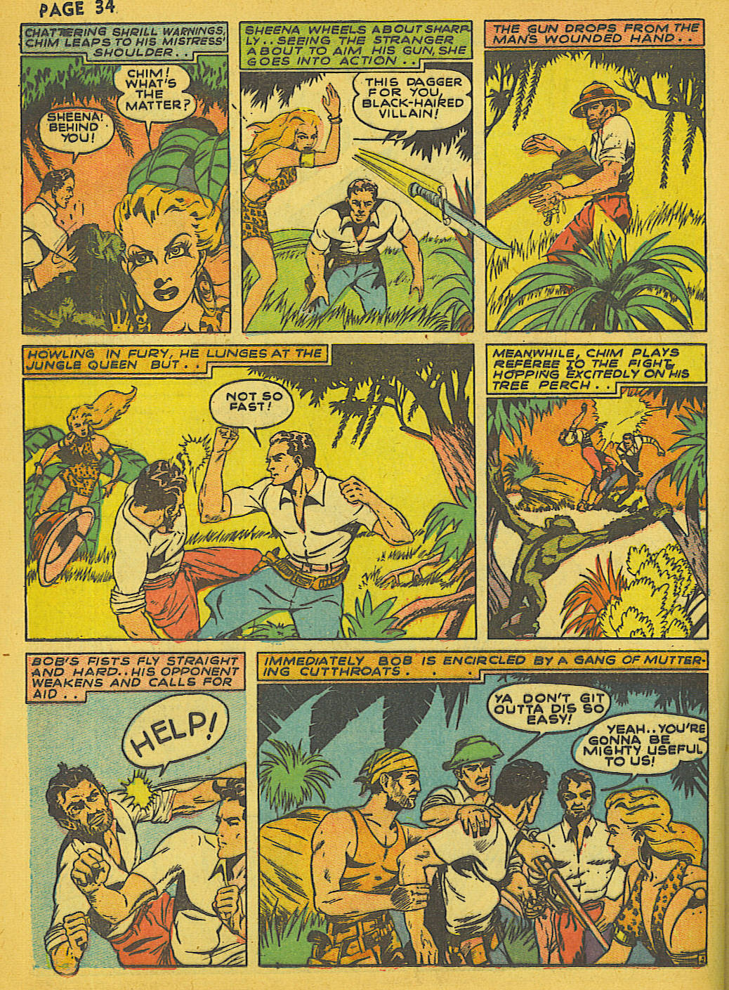 Read online Sheena, Queen of the Jungle (1942) comic -  Issue #1 - 34