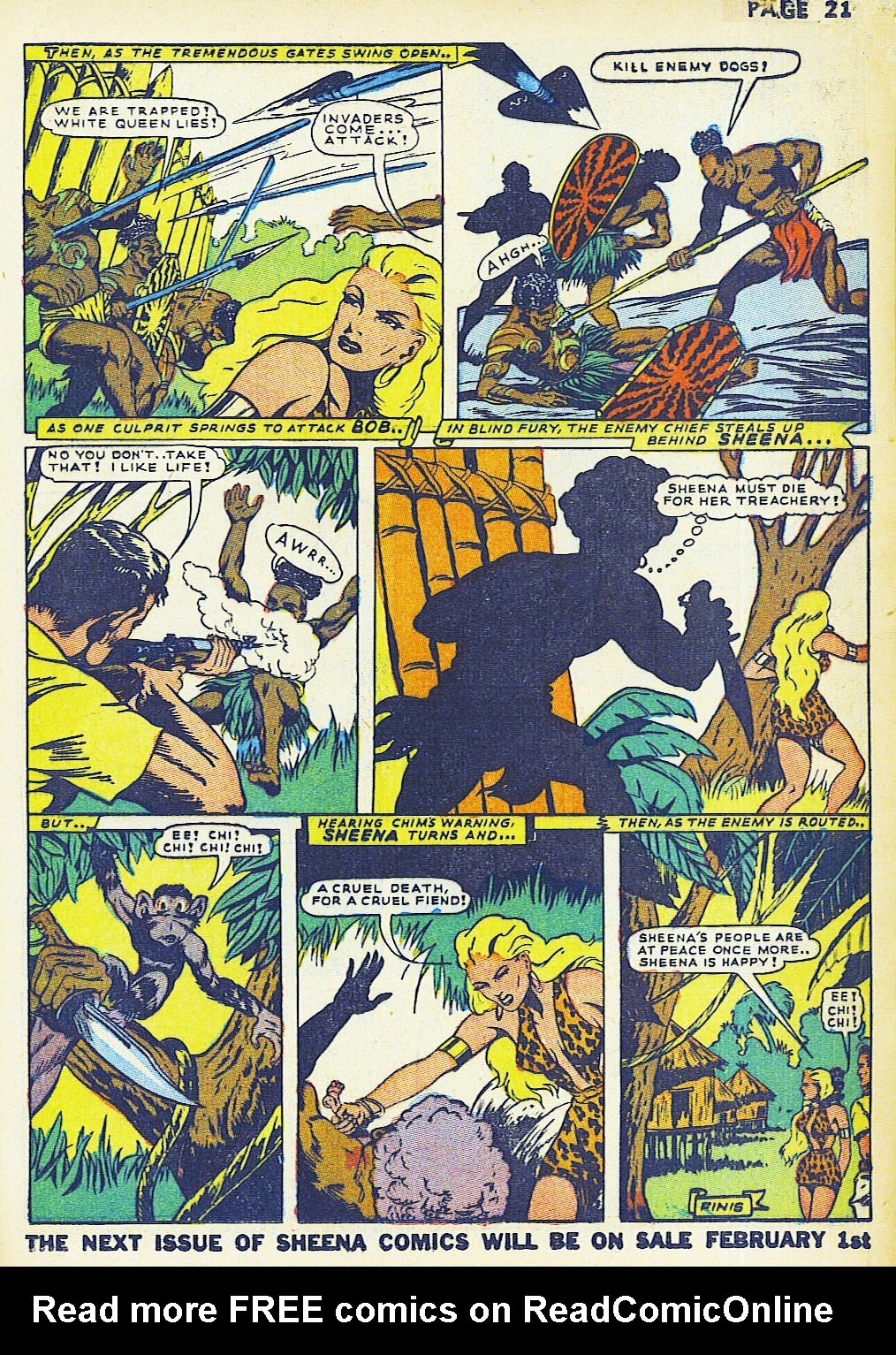 Read online Sheena, Queen of the Jungle (1942) comic -  Issue #2 - 23