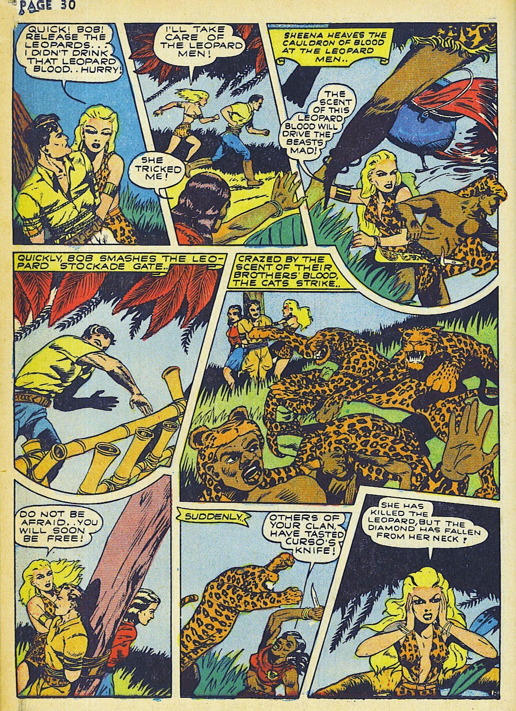 Read online Sheena, Queen of the Jungle (1942) comic -  Issue #2 - 32