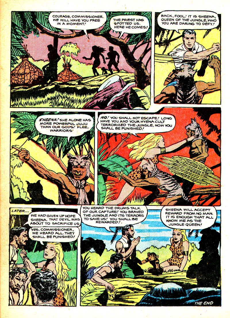 Read online Sheena, Queen of the Jungle (1942) comic -  Issue #8 - 23