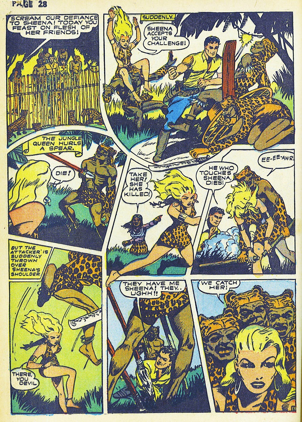 Read online Sheena, Queen of the Jungle (1942) comic -  Issue #2 - 30