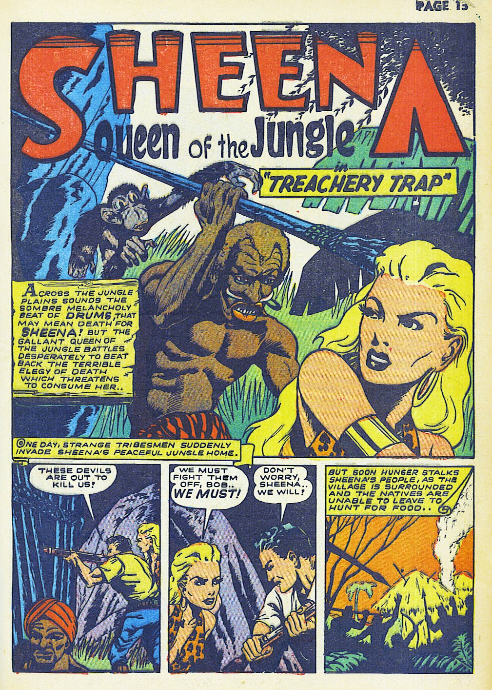 Read online Sheena, Queen of the Jungle (1942) comic -  Issue #2 - 15