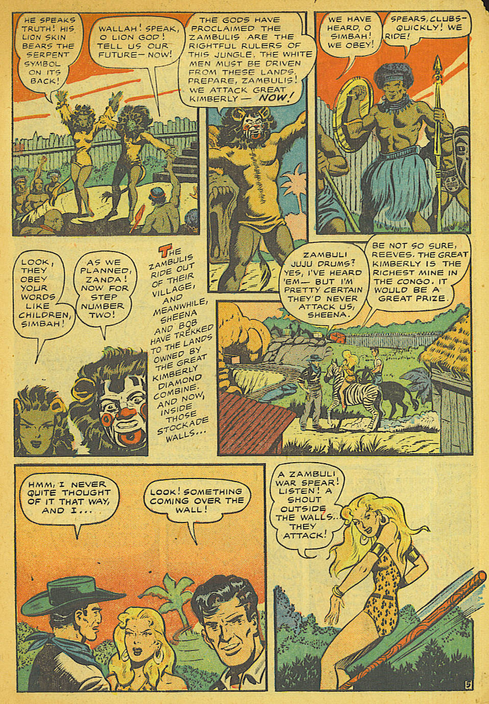 Read online Sheena, Queen of the Jungle (1942) comic -  Issue #10 - 7