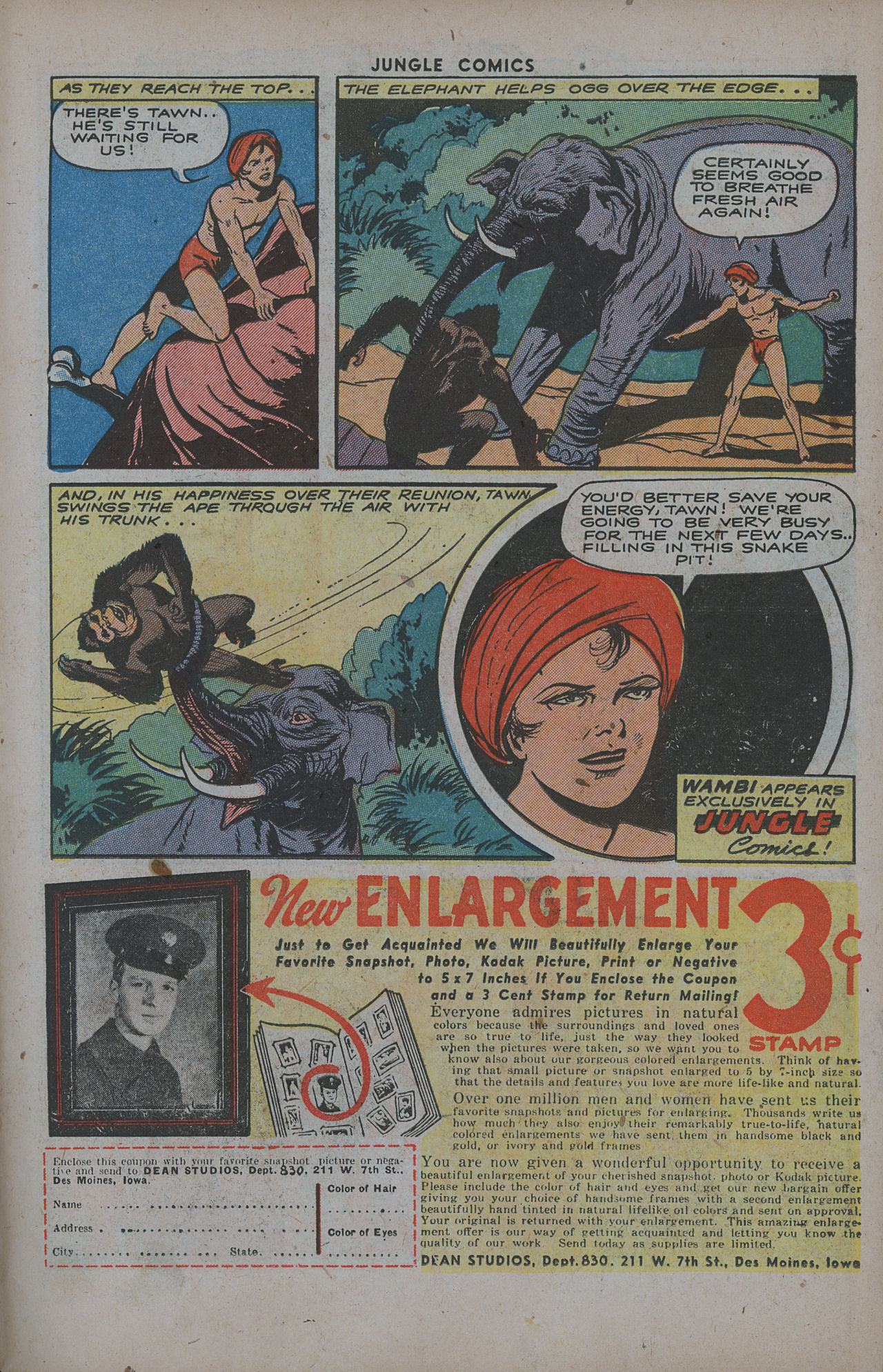 Read online Jungle Comics comic -  Issue #56 - 33