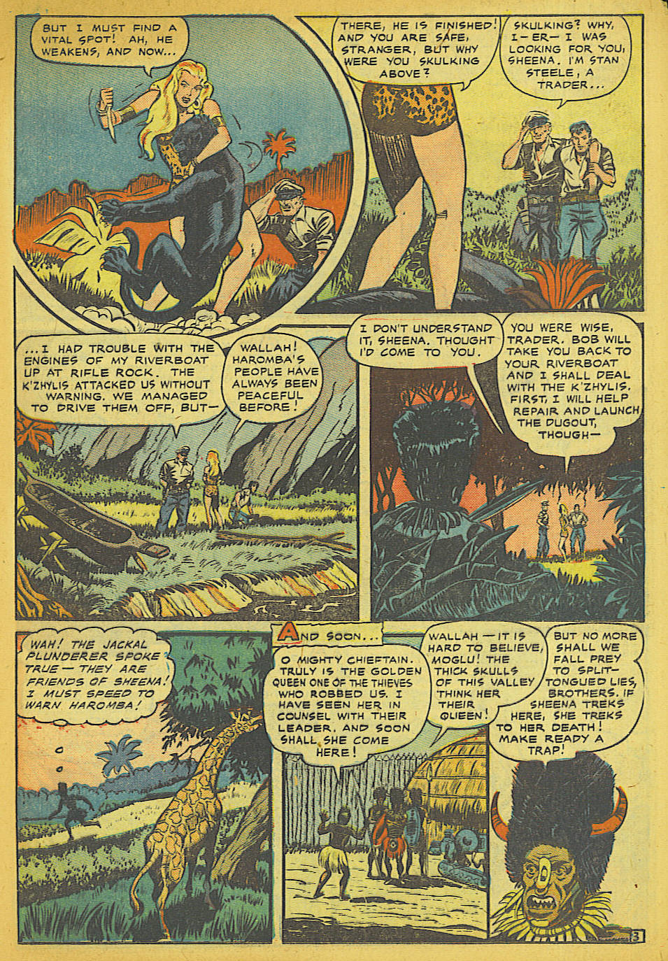 Read online Sheena, Queen of the Jungle (1942) comic -  Issue #10 - 17