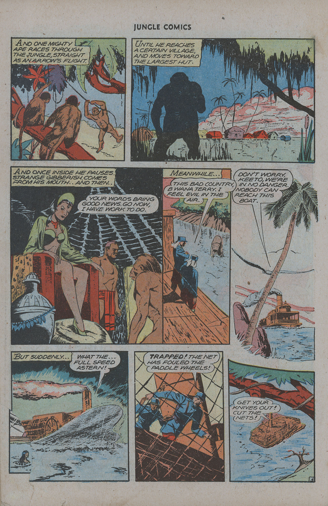 Read online Jungle Comics comic -  Issue #78 - 32