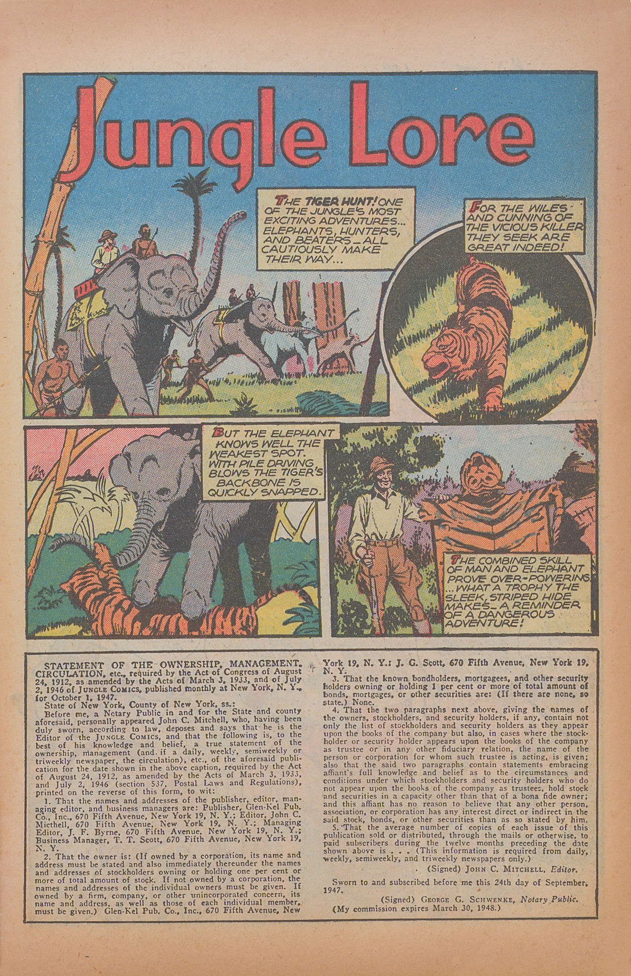 Read online Jungle Comics comic -  Issue #98 - 35