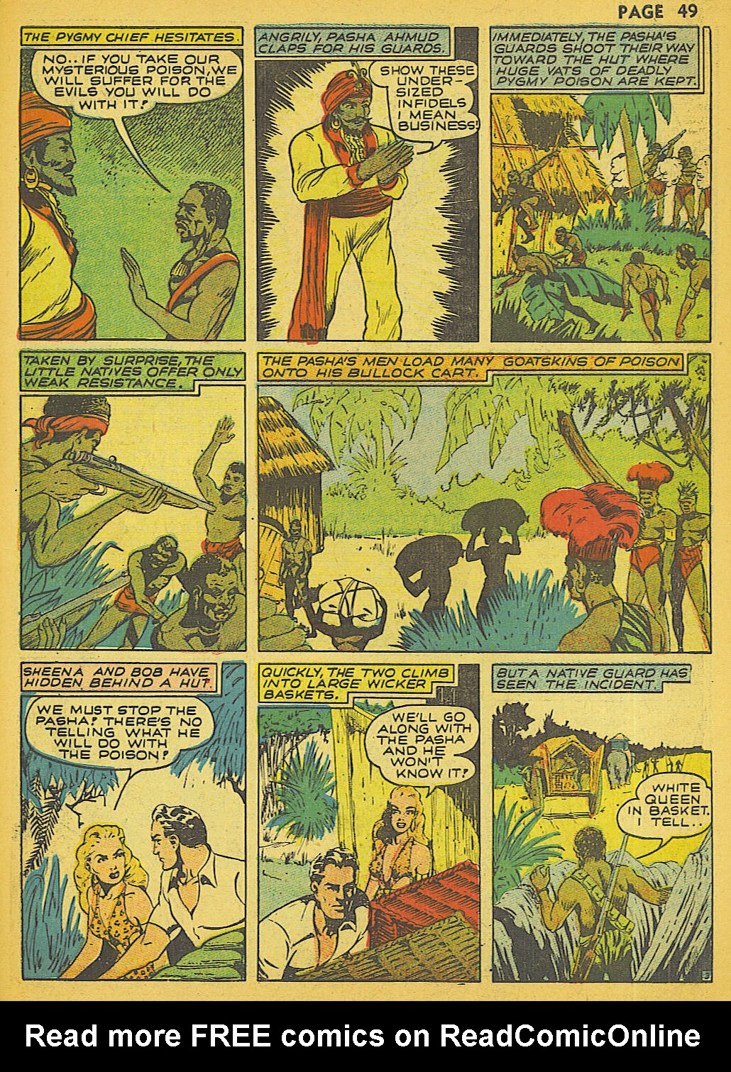 Read online Sheena, Queen of the Jungle (1942) comic -  Issue #1 - 48