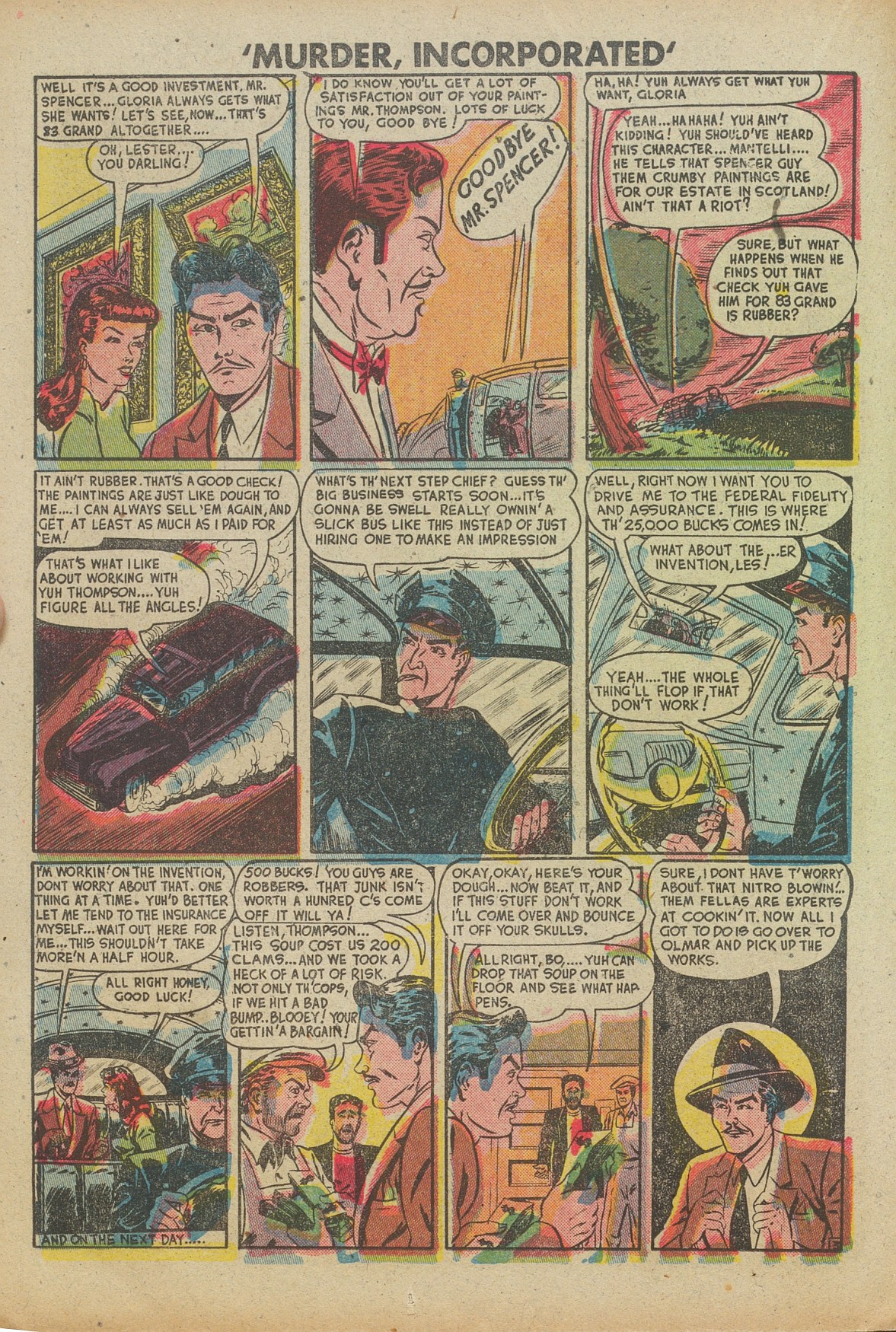 Read online Murder Incorporated (1948) comic -  Issue #9a - 14