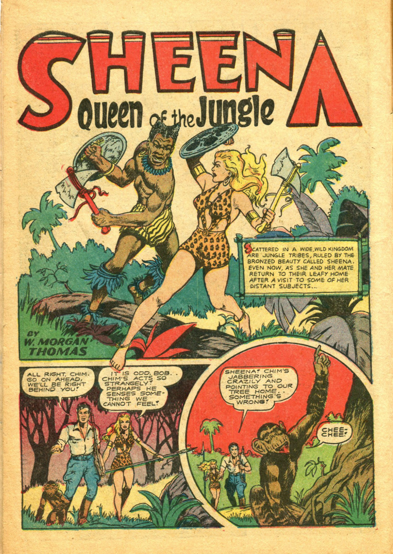 Read online Sheena, Queen of the Jungle (1942) comic -  Issue #5 - 14