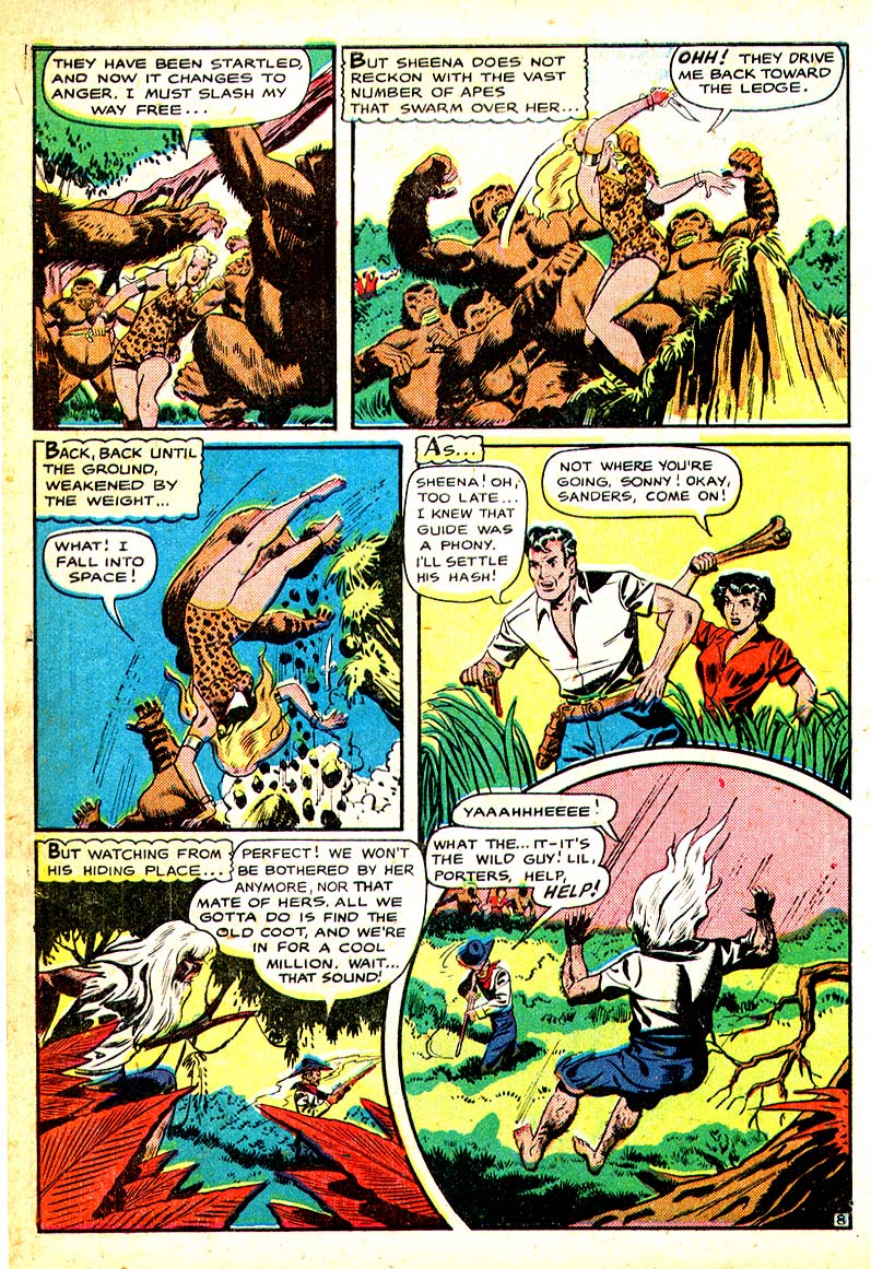 Read online Sheena, Queen of the Jungle (1942) comic -  Issue #8 - 11