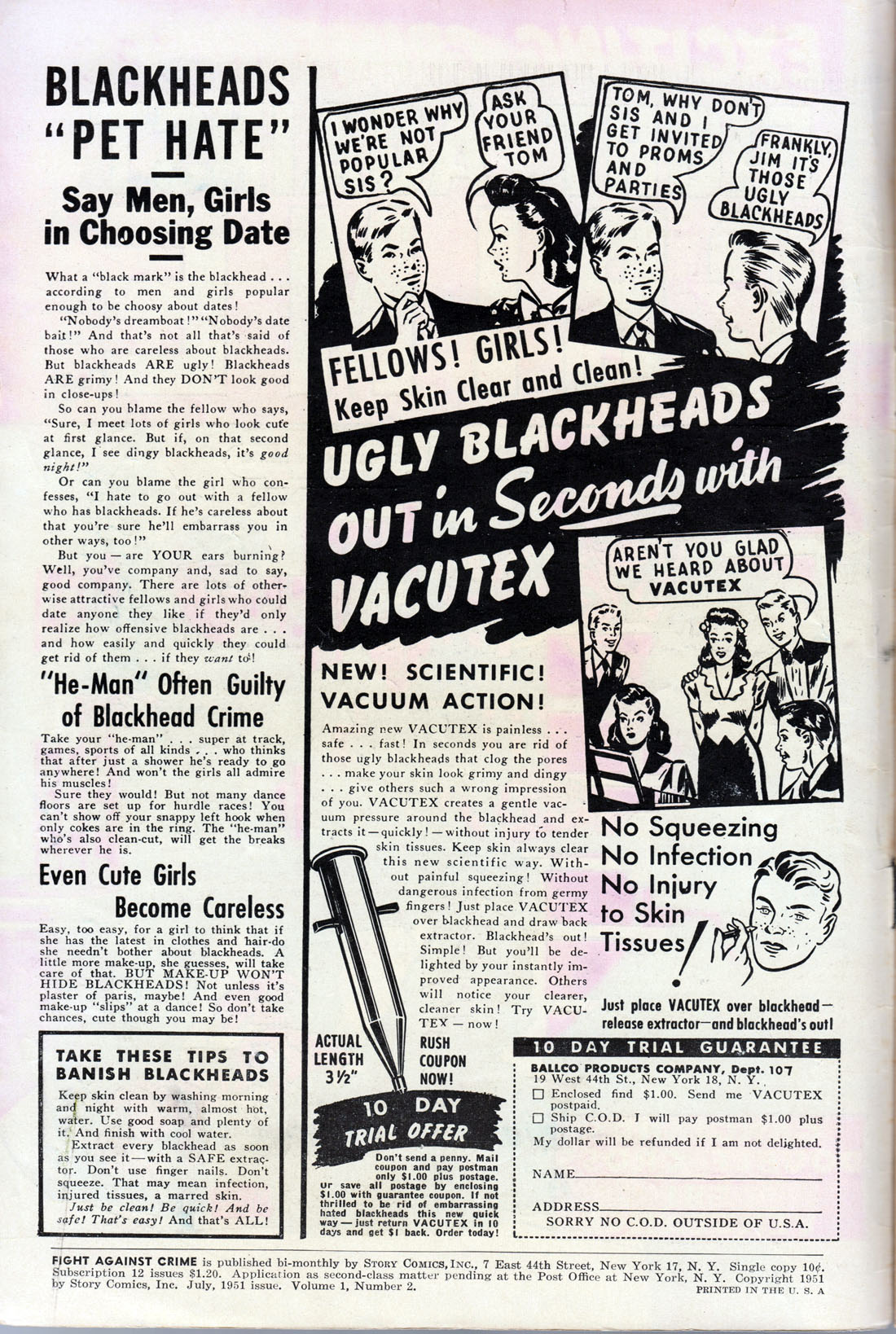 Read online Fight Against Crime comic -  Issue #2 - 2