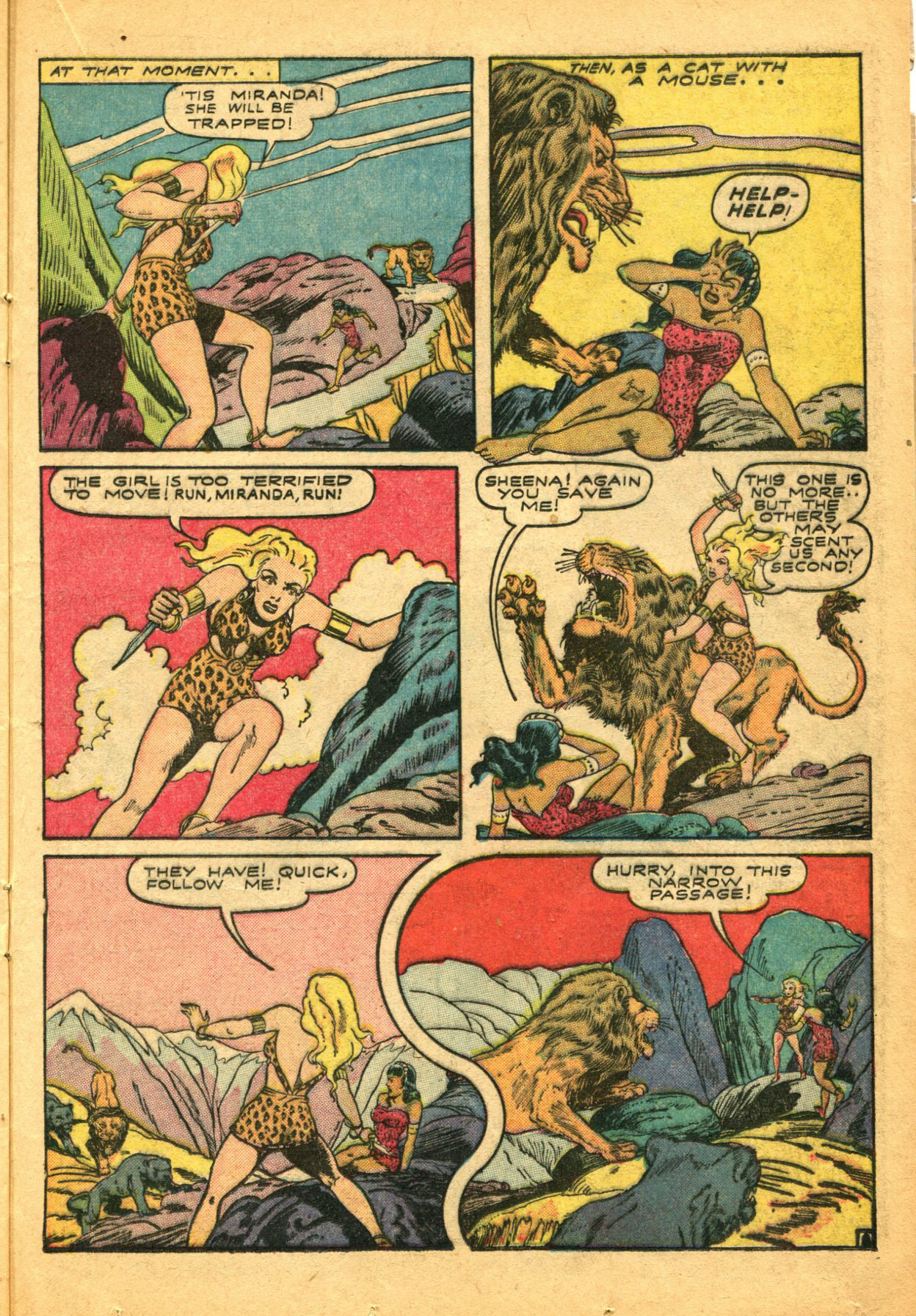 Read online Sheena, Queen of the Jungle (1942) comic -  Issue #5 - 33