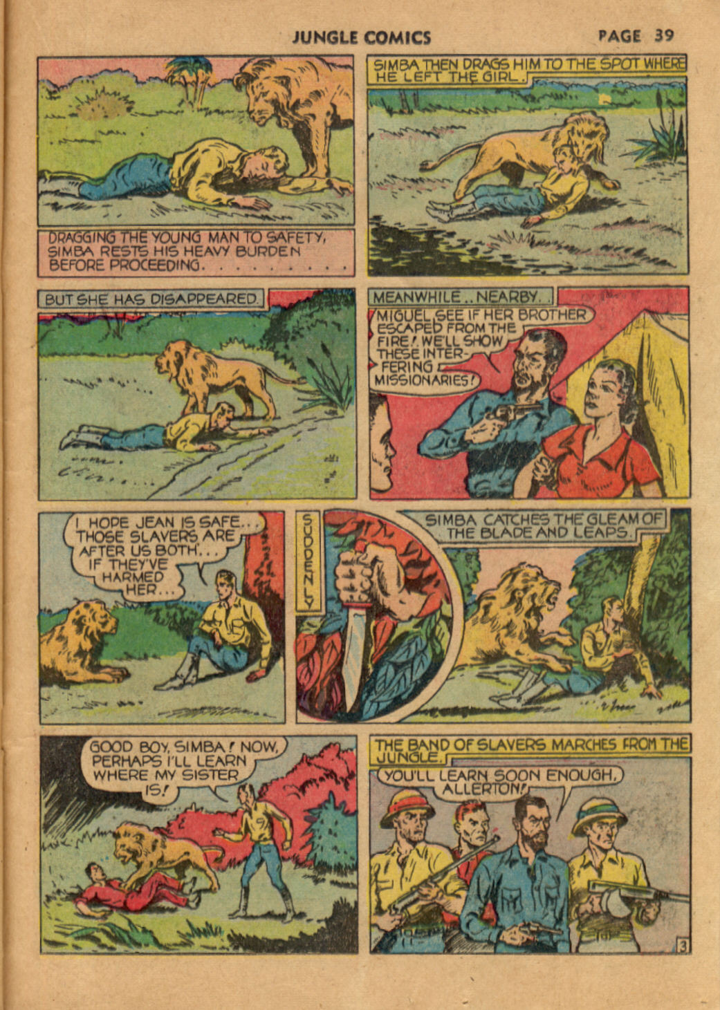 Read online Jungle Comics comic -  Issue #9 - 39