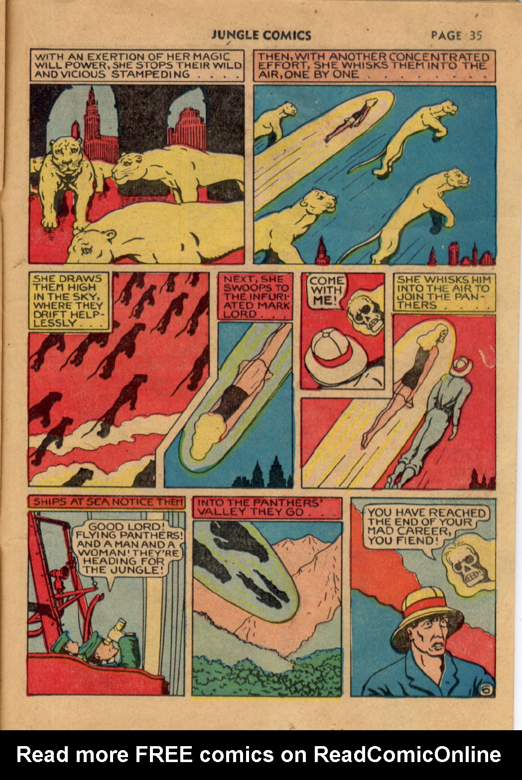 Read online Jungle Comics comic -  Issue #9 - 35