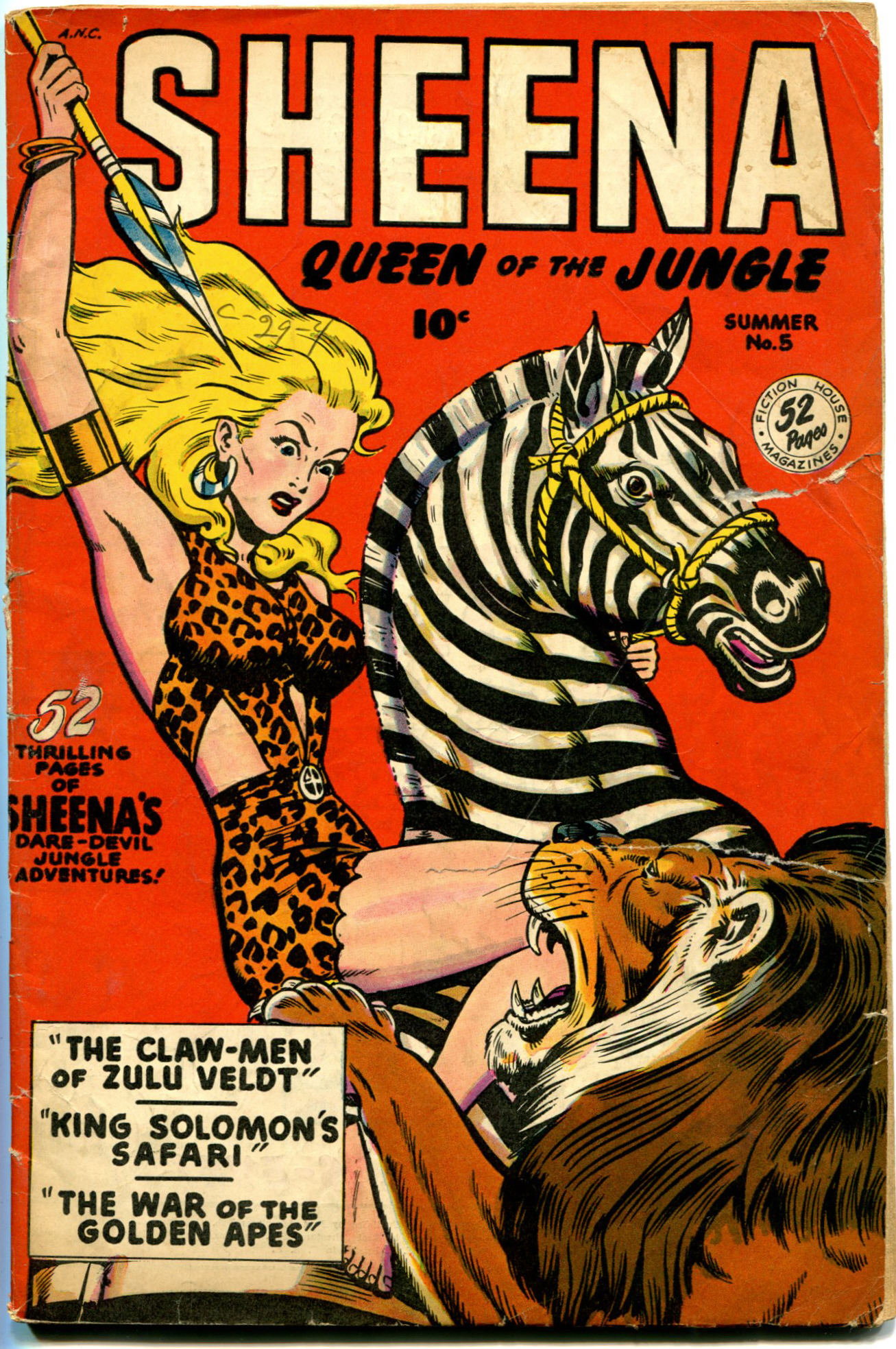 Read online Sheena, Queen of the Jungle (1942) comic -  Issue #5 - 1