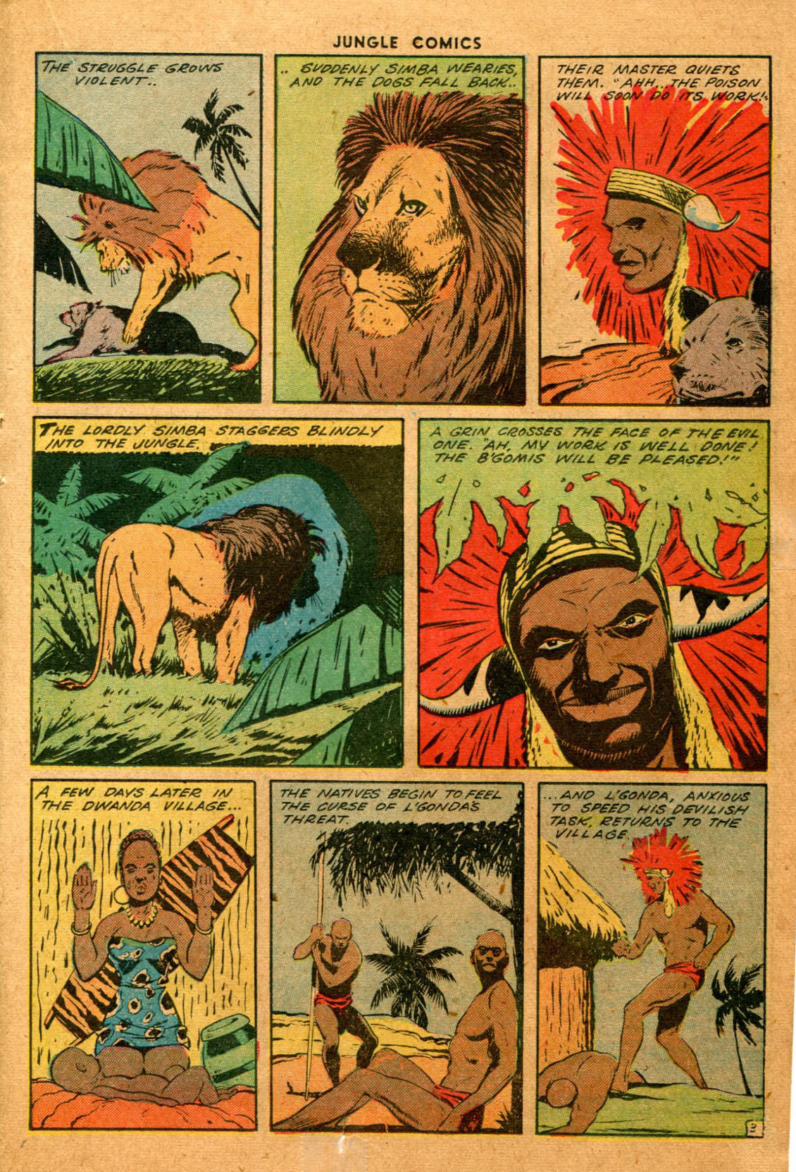 Read online Jungle Comics comic -  Issue #60 - 34