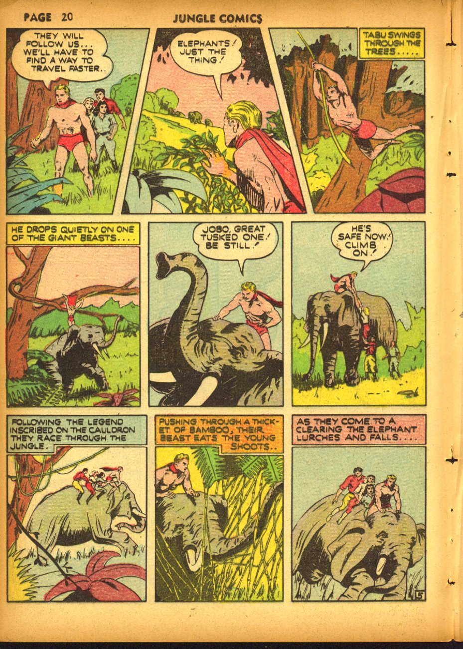 Read online Jungle Comics comic -  Issue #19 - 22