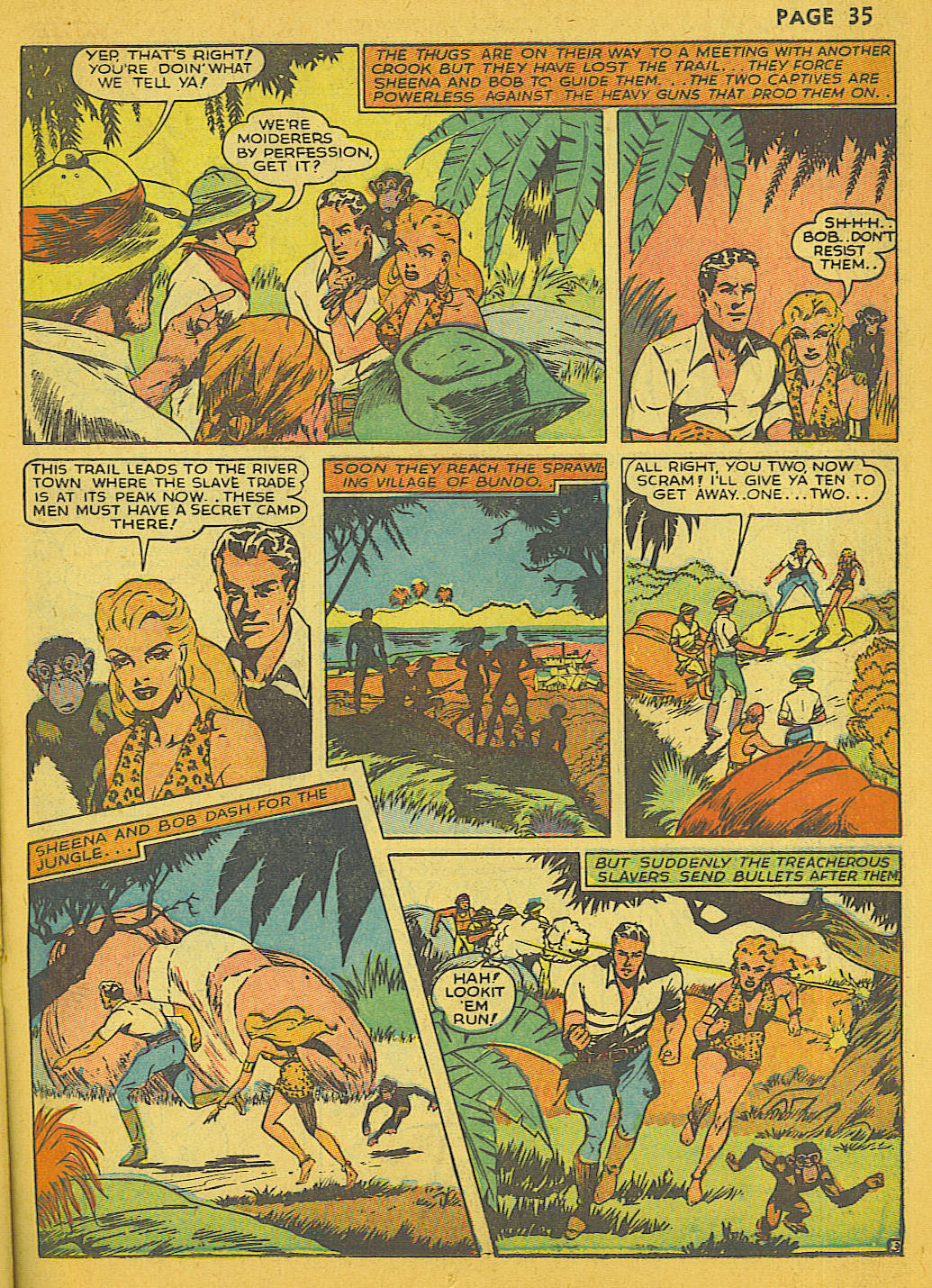 Read online Sheena, Queen of the Jungle (1942) comic -  Issue #1 - 35