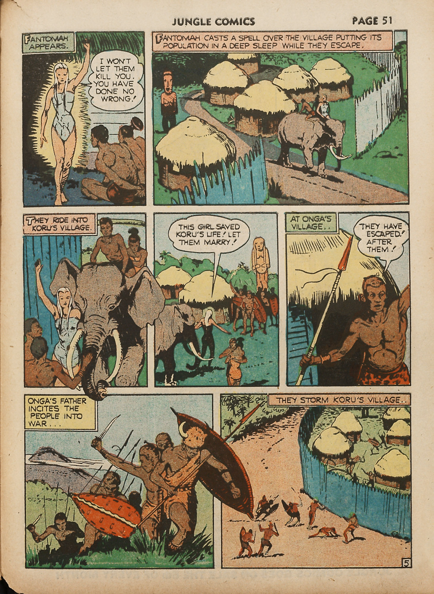Read online Jungle Comics comic -  Issue #18 - 53