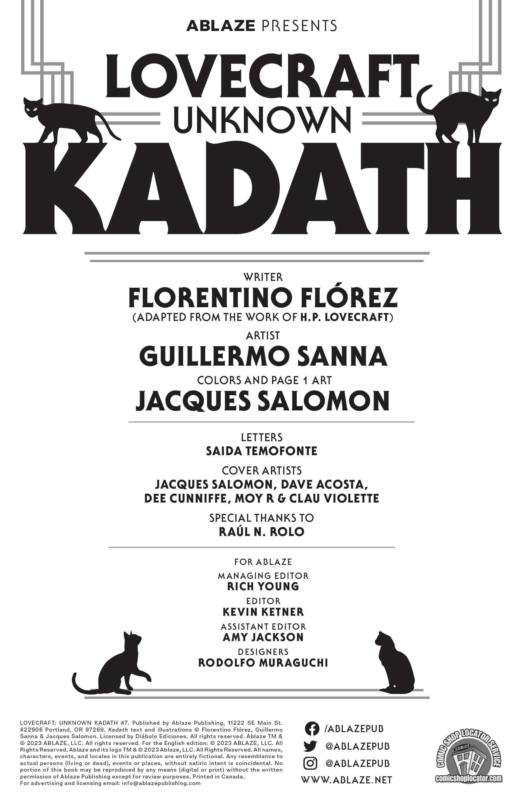 Read online Lovecraft Unknown Kadath comic -  Issue #7 - 2