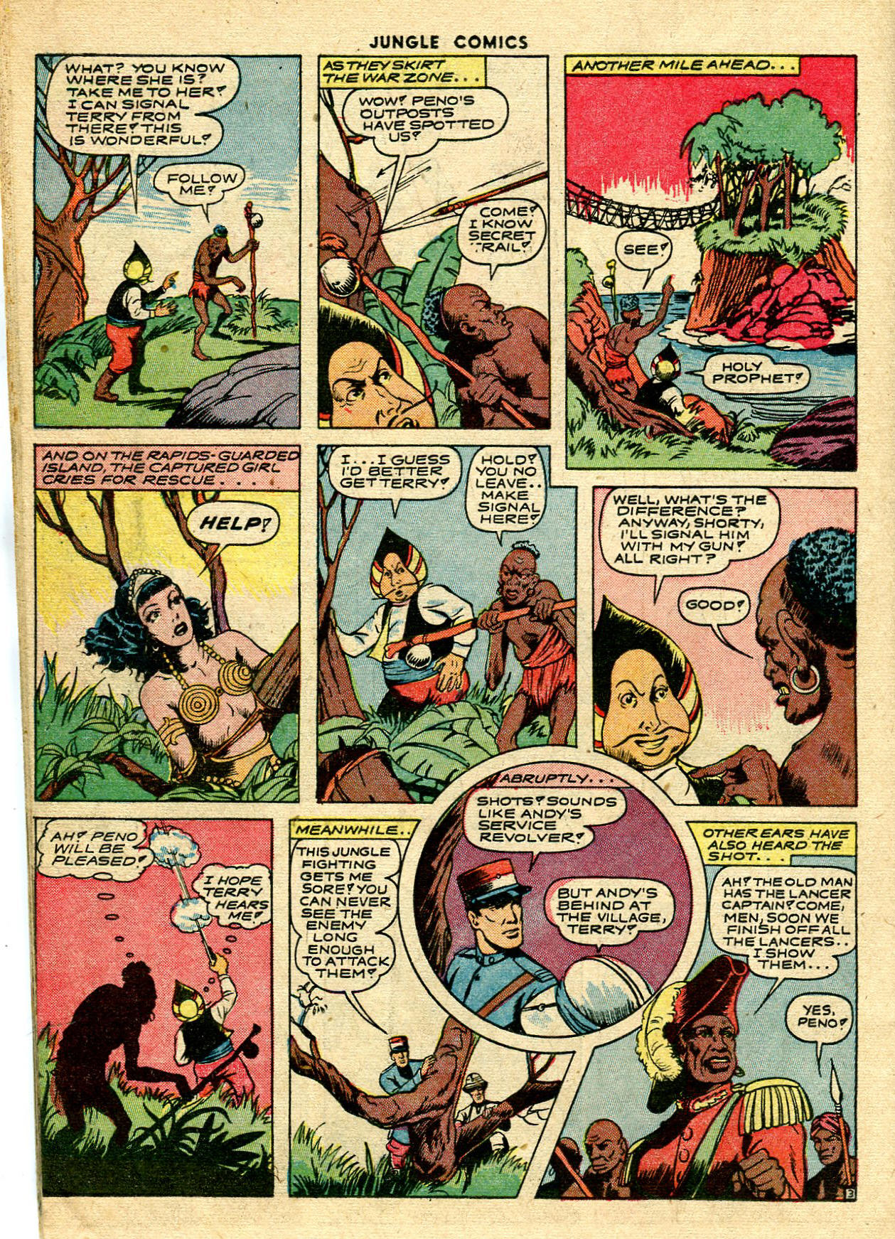 Read online Jungle Comics comic -  Issue #45 - 46