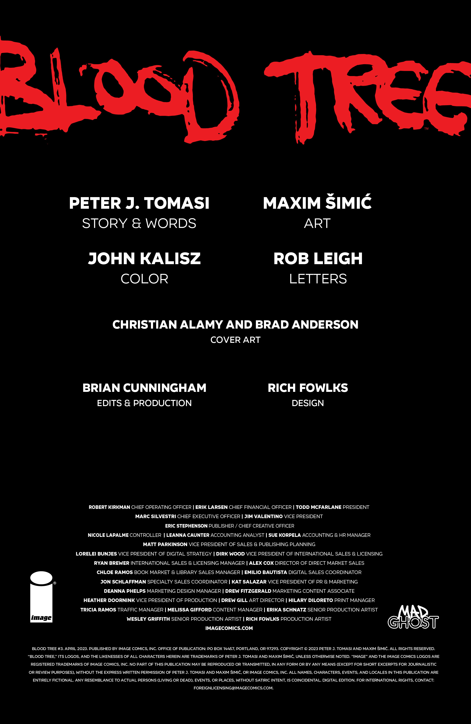 Read online Blood Tree comic -  Issue #3 - 2