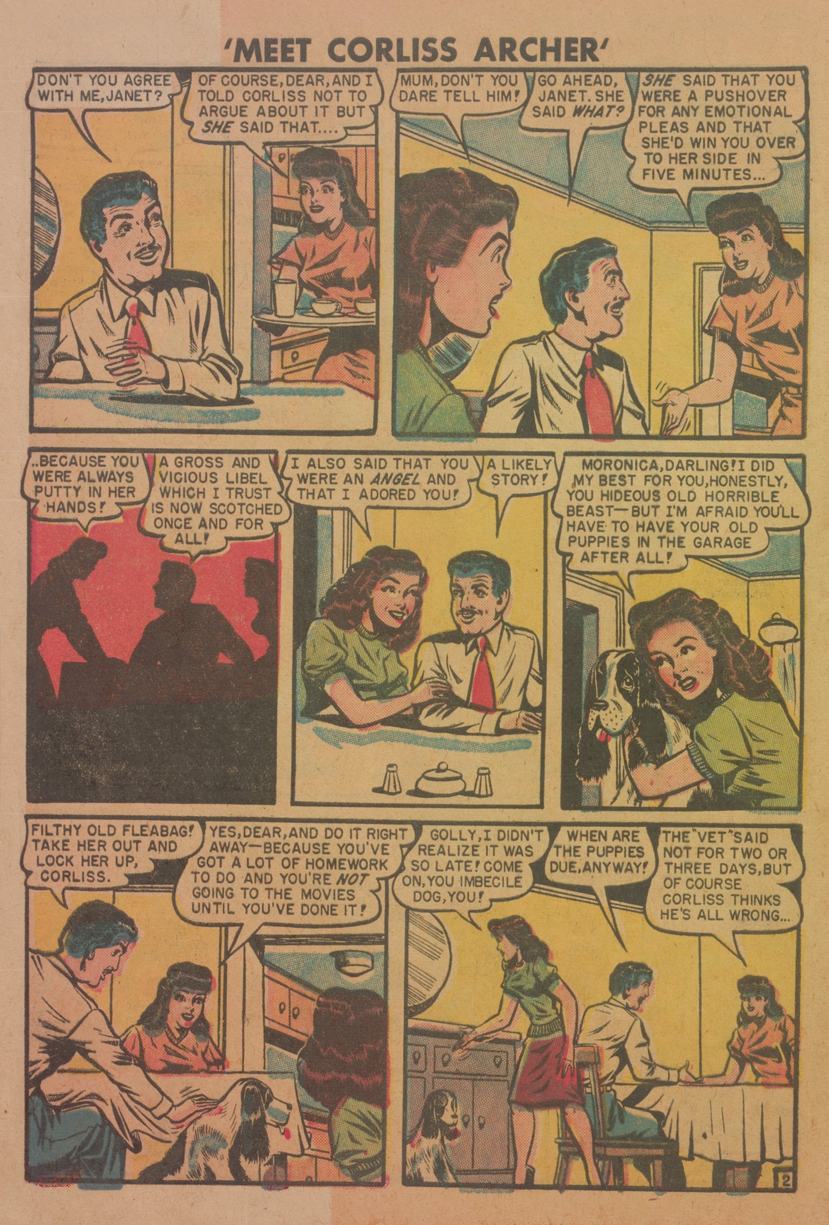 Read online Meet Corliss Archer comic -  Issue #1 - 4