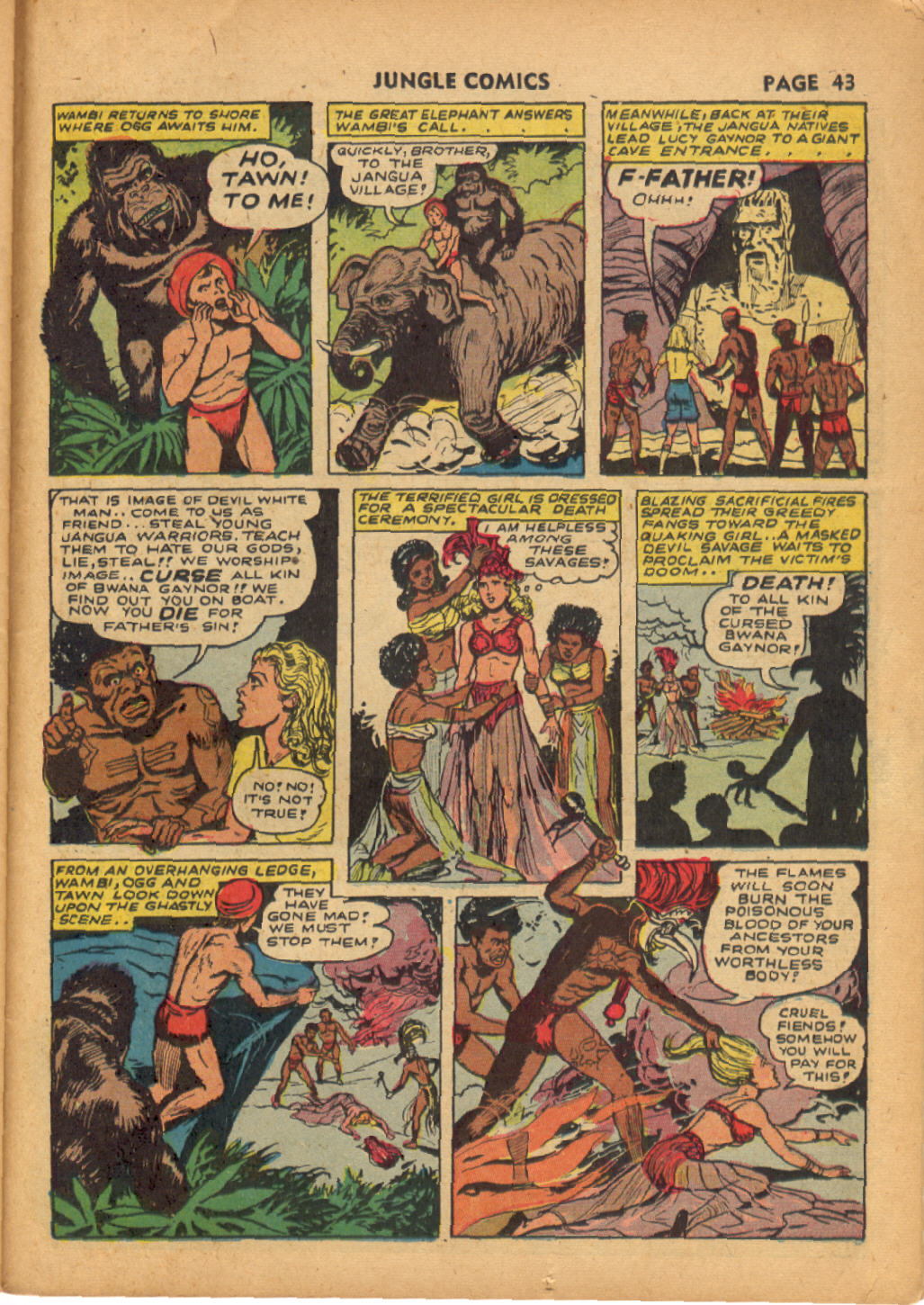 Read online Jungle Comics comic -  Issue #38 - 44