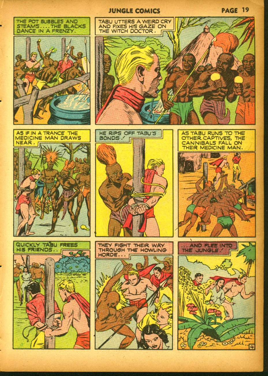Read online Jungle Comics comic -  Issue #19 - 21