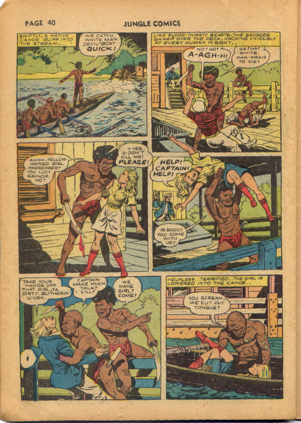 Read online Jungle Comics comic -  Issue #38 - 41