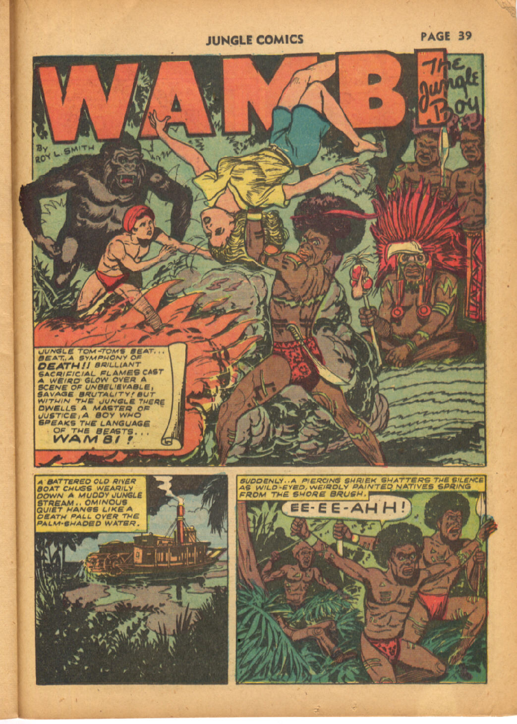 Read online Jungle Comics comic -  Issue #38 - 40