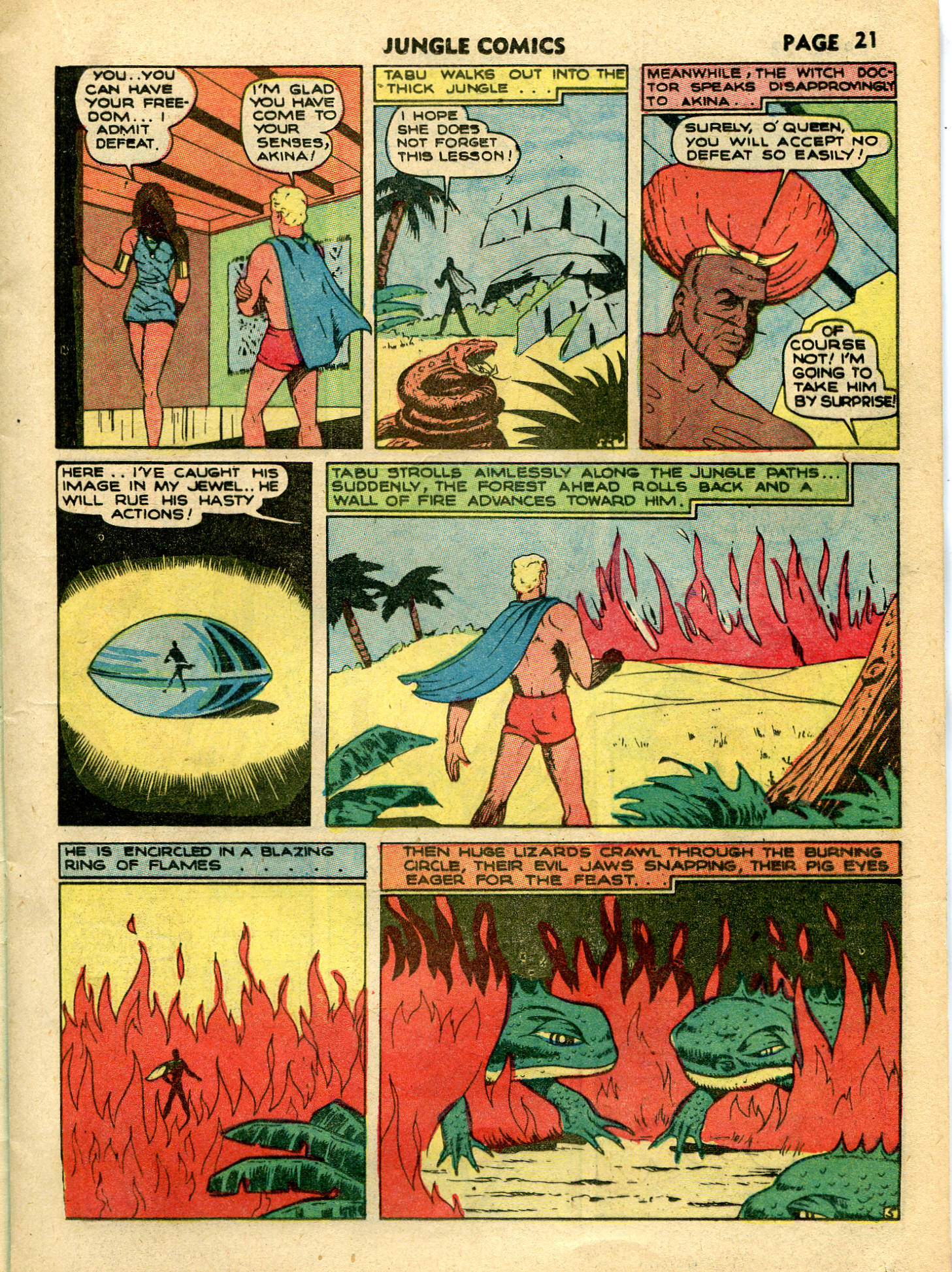 Read online Jungle Comics comic -  Issue #15 - 24