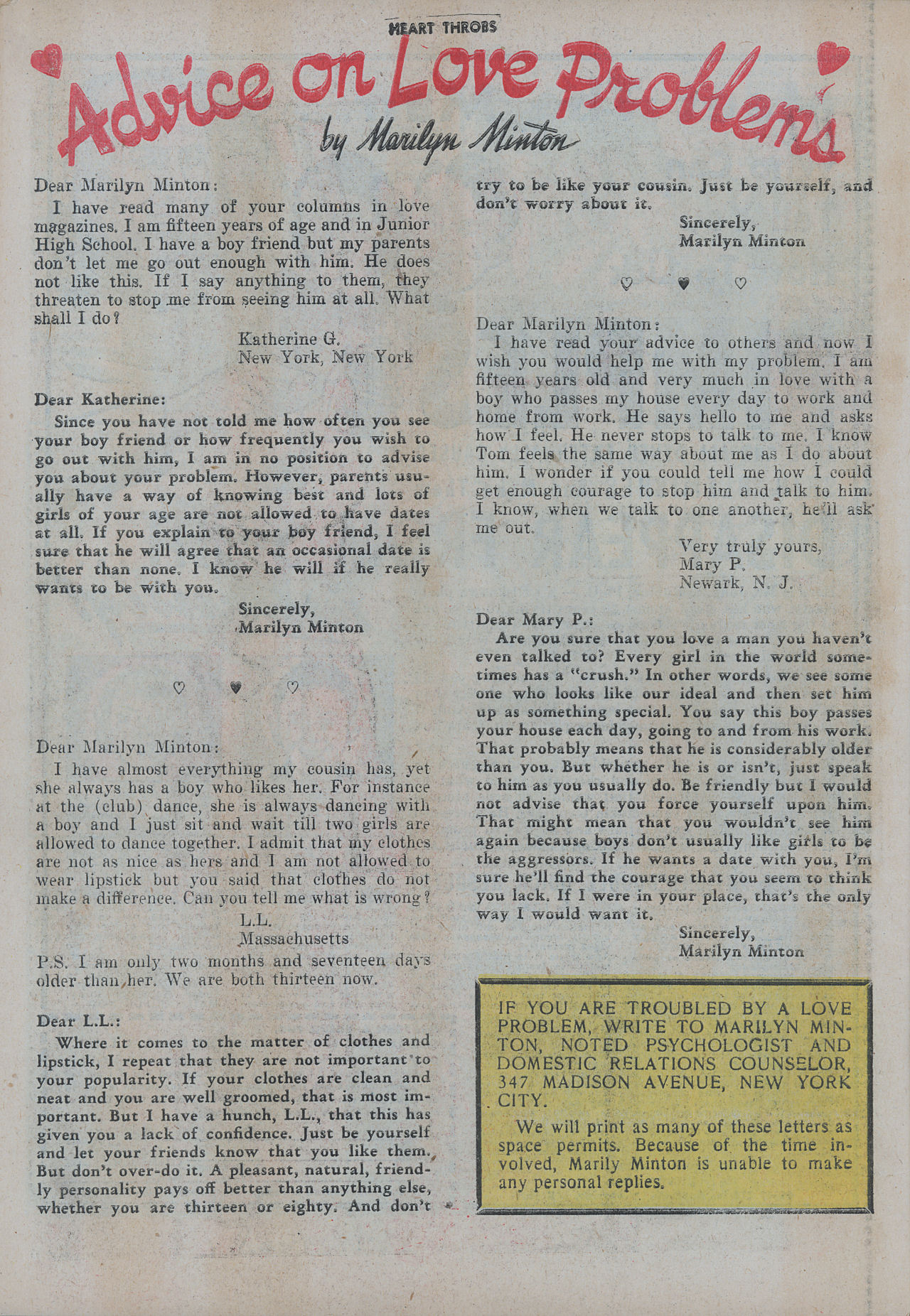 Read online Heart Throbs comic -  Issue #12 - 26