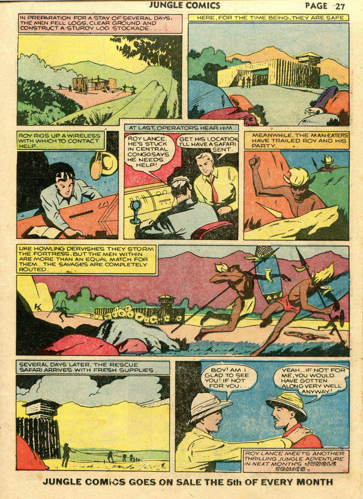 Read online Jungle Comics comic -  Issue #14 - 29