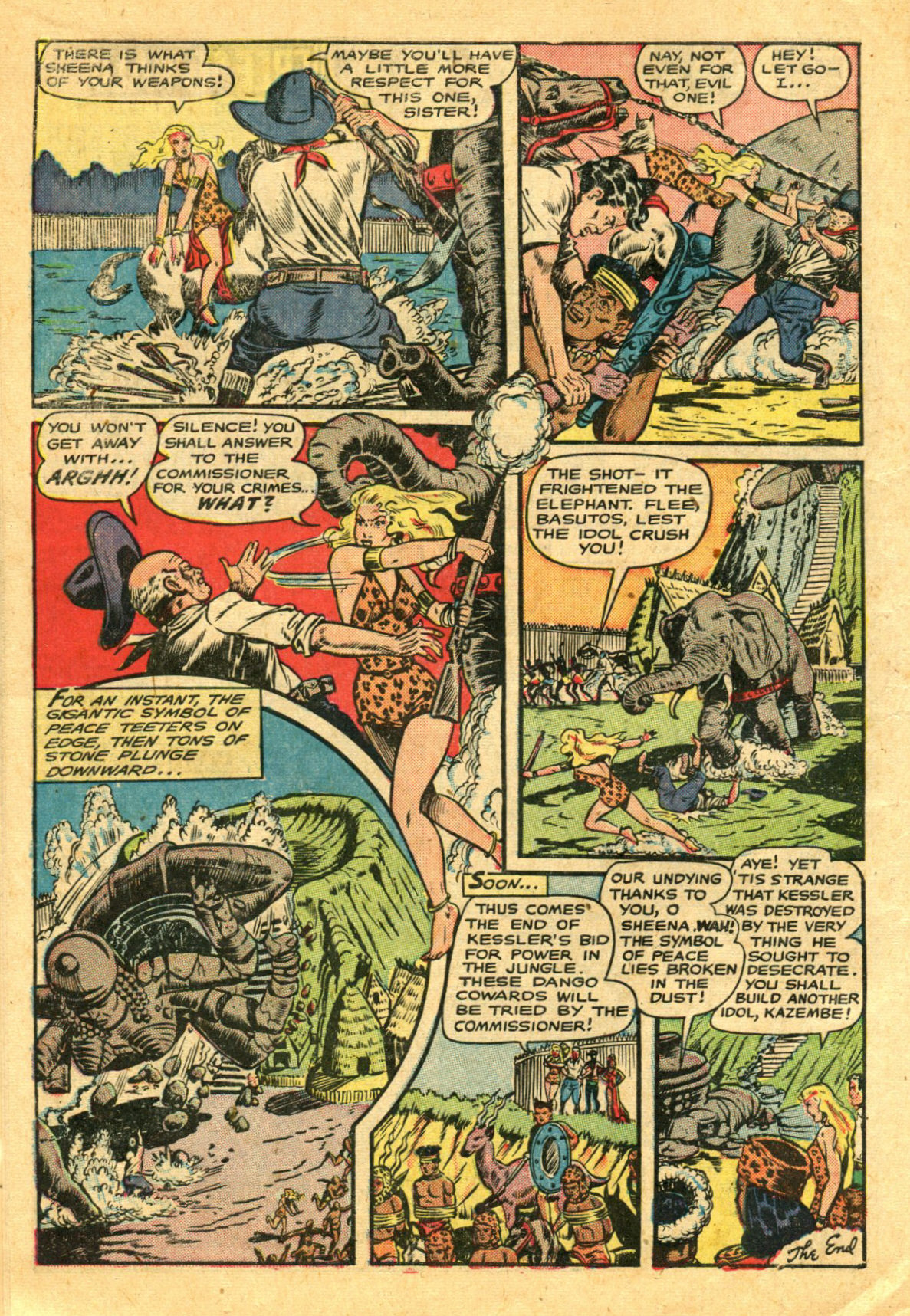 Read online Sheena, Queen of the Jungle (1942) comic -  Issue #6 - 12