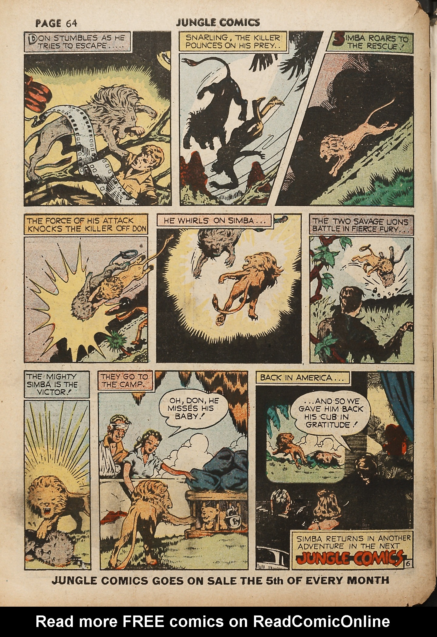Read online Jungle Comics comic -  Issue #18 - 66