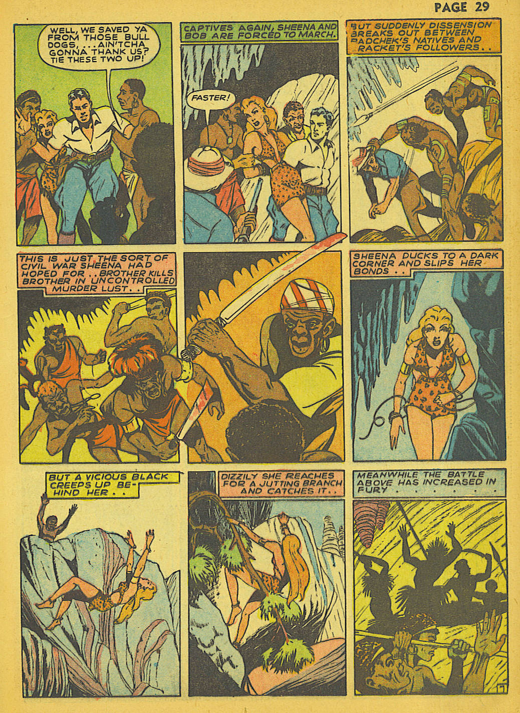 Read online Sheena, Queen of the Jungle (1942) comic -  Issue #1 - 29